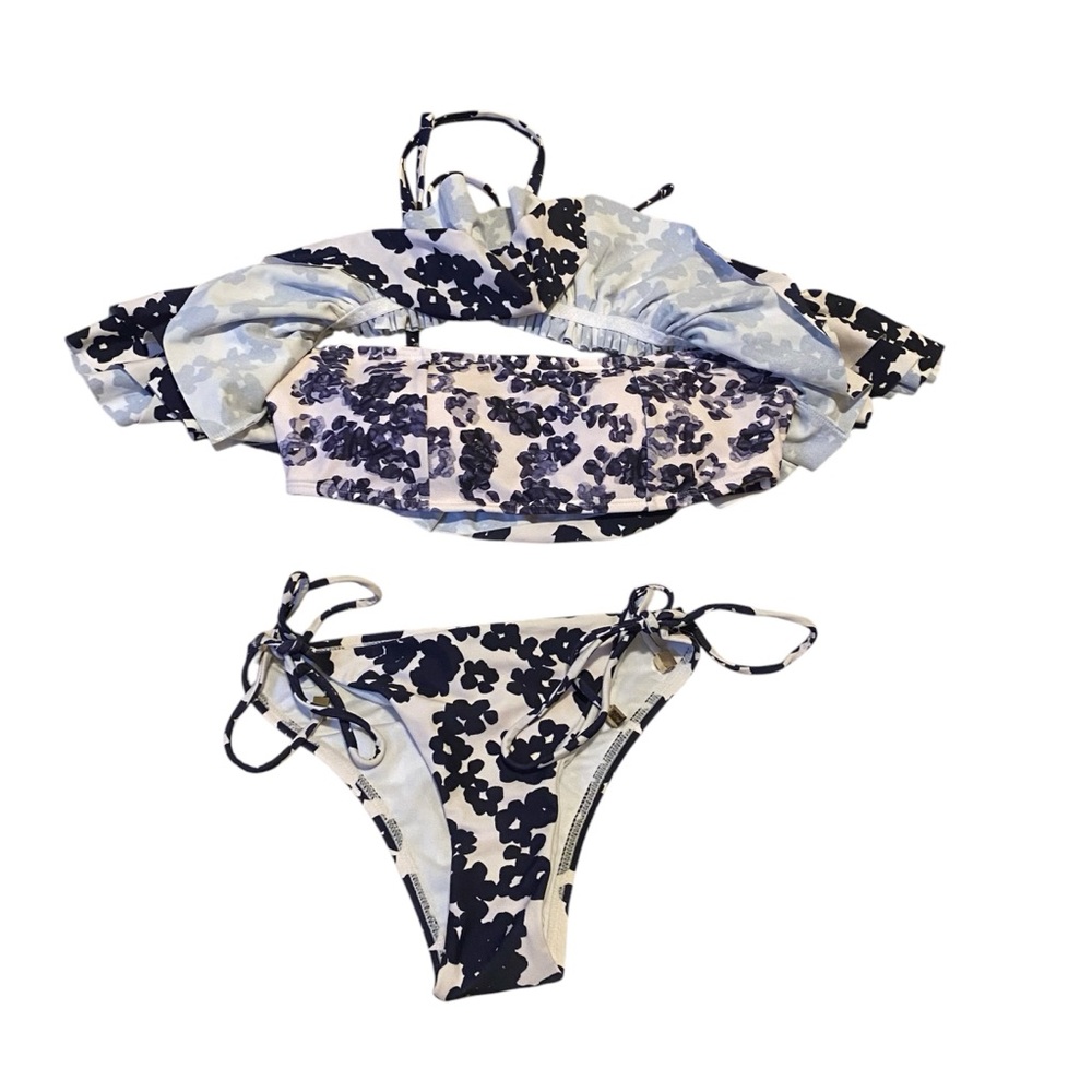 NWT Rachael Roy Ruffled Cheeky Bikini - Picture 2 of 6